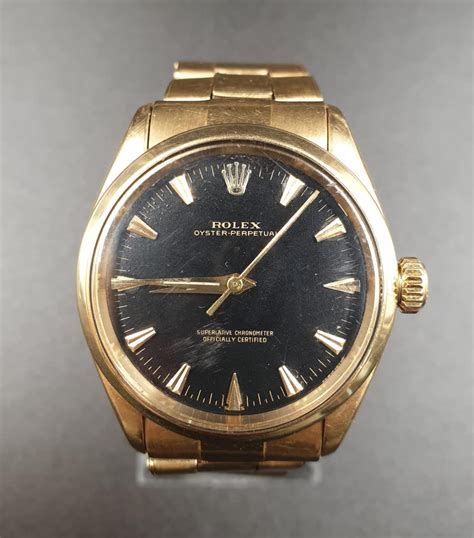 18ct gold rolex oyster|1960 gold rolex oyster perpetual.